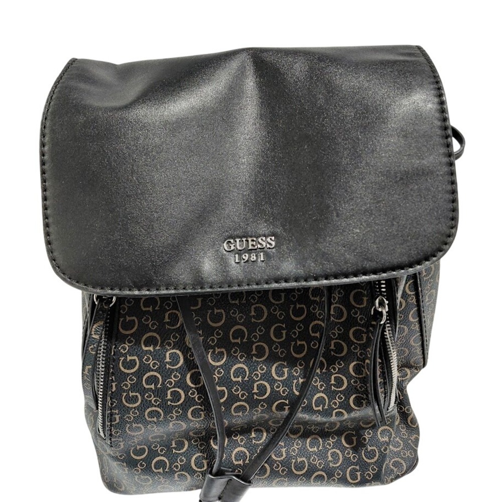 Guess Genuine Leather Mini Backpack Purse for Women: Anti-Theft Designer Leath